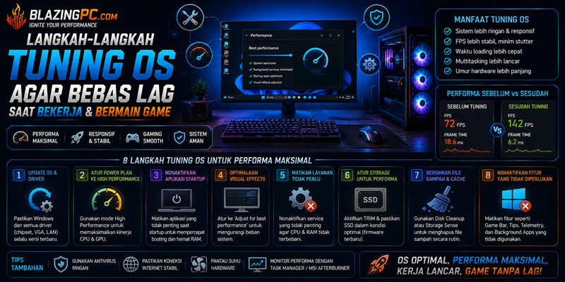 Langkah-Langkah Tuning OS Agar Bebas Lag Saat Bekerja dan Bermain Game
