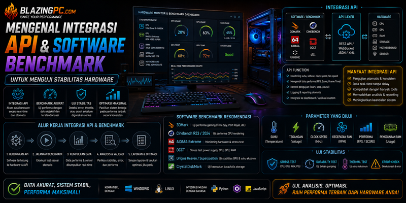 Mengenal Integrasi API & Software Benchmark untuk Menguji Stabilitas Hardware