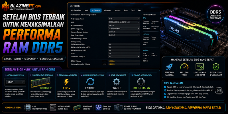 Setelan BIOS Terbaik untuk Memaksimalkan Performa RAM DDR5