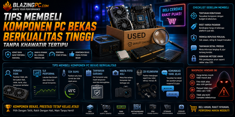 Tips Membeli Komponen PC Bekas Berkualitas Tinggi Tanpa Khawatir Tertipu